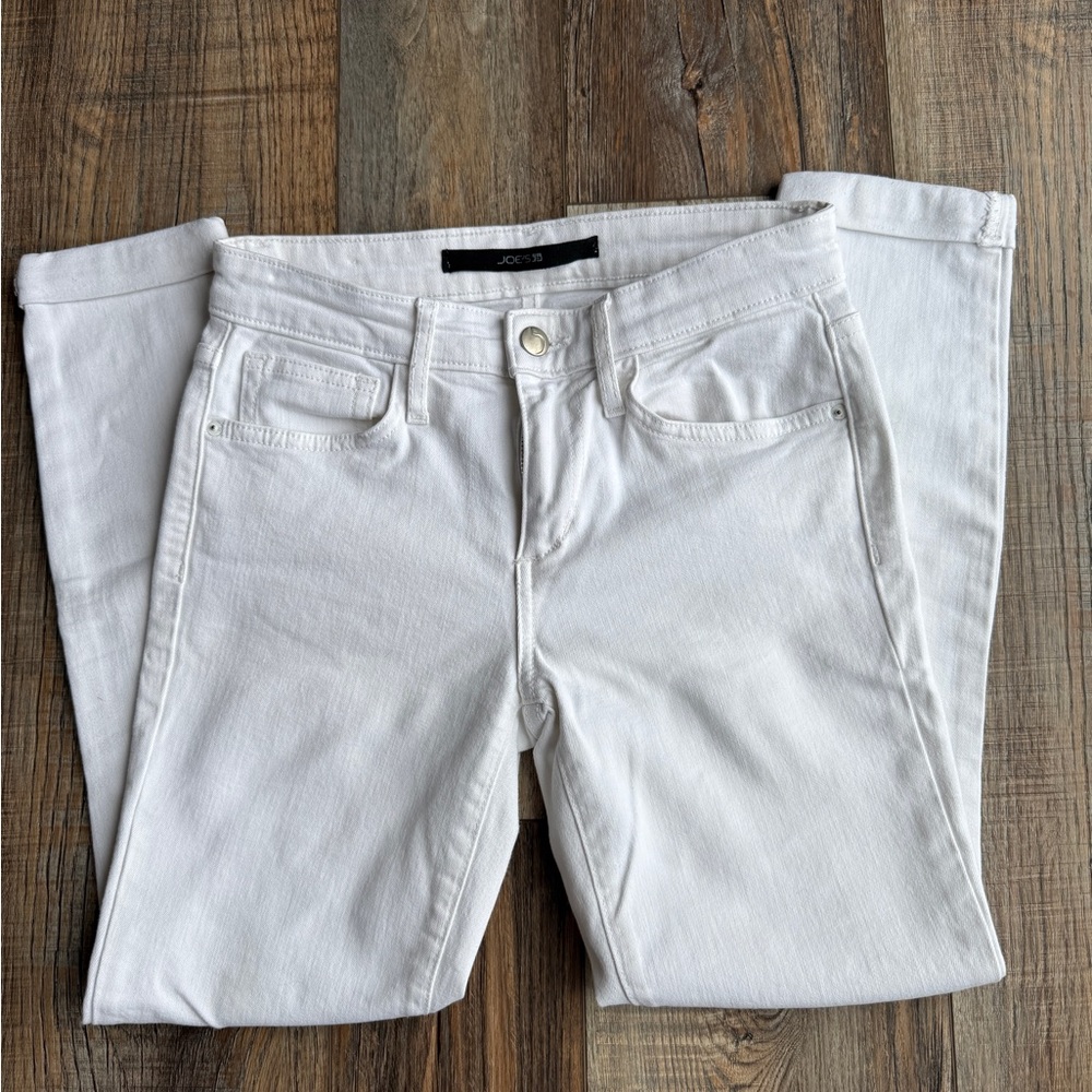 Joe's Jeans Women's White Skinny Cropped Jeans